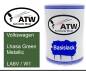 Preview: Volkswagen, Lhasa Green Metallic, LA6V / W1: 500ml Lackdose, von ATW Autoteile West.